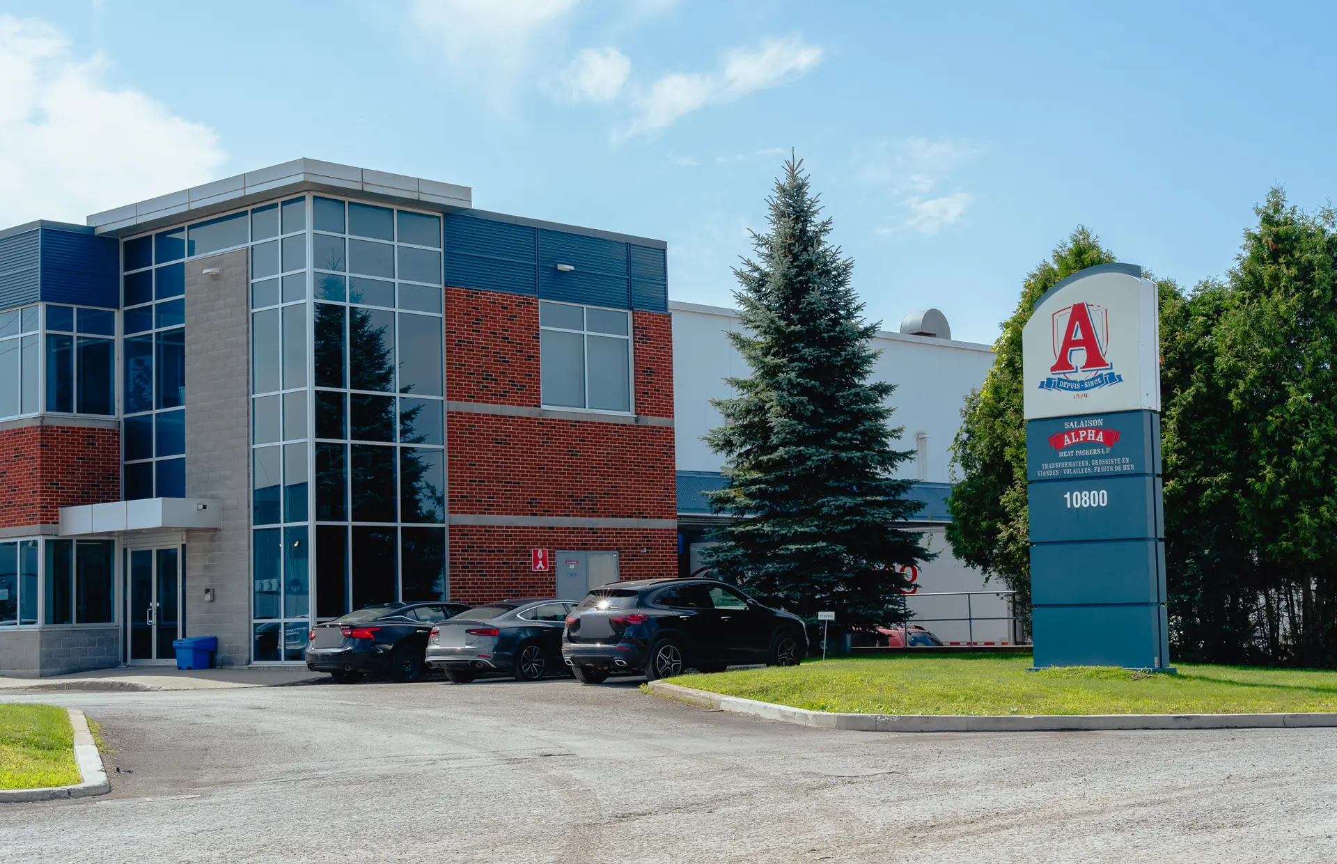 Le siège de Salaison Alpha, 10800 boulevard du Golf à Anjou